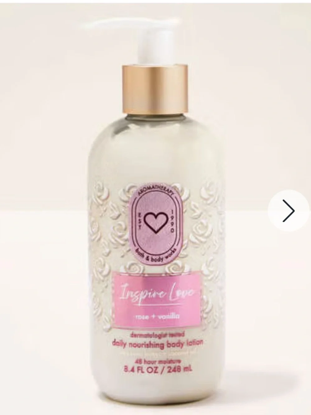 Bath and Bodywork Rose Vanilla Body Care Set includes Body Care 3 Pieces Set